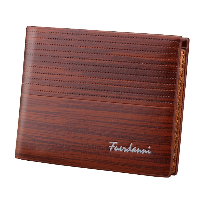 New Vintage Men Leather Wallet Short Slim Male Purses Money Credit Card Holders Men Wallet Money Bag