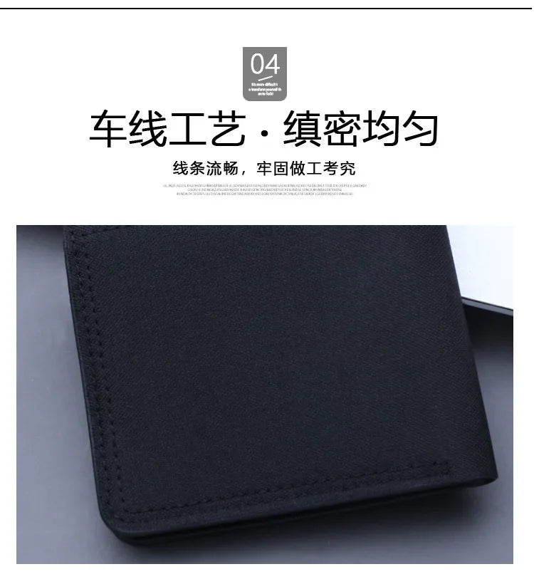 Canvas Men Wallet Black/blue/gray Card Holder Wallet Male Money Bag ID/photo/bank Holder Short Purse Credit Card Case Bag