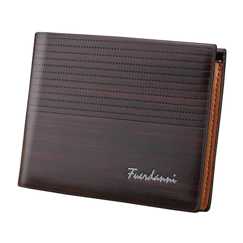 New Vintage Men Leather Wallet Short Slim Male Purses Money Credit Card Holders Men Wallet Money Bag