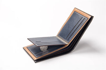 New Vintage Men Leather Wallet Short Slim Male Purses Money Credit Card Holders Men Wallet Money Bag