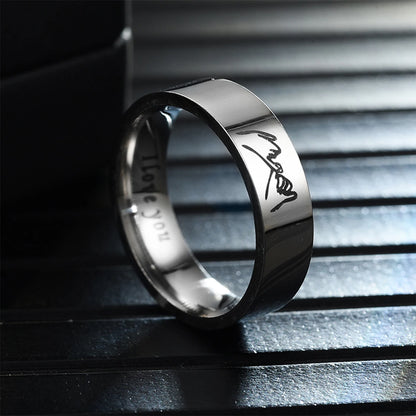 Titanium Steel Couple Rings