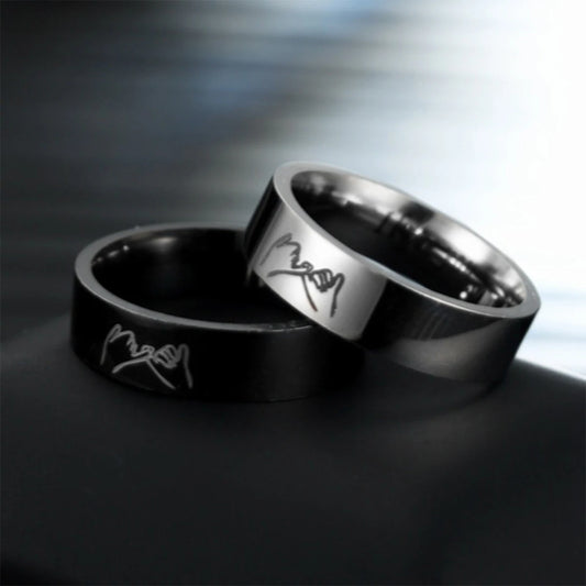 Titanium Steel Couple Rings