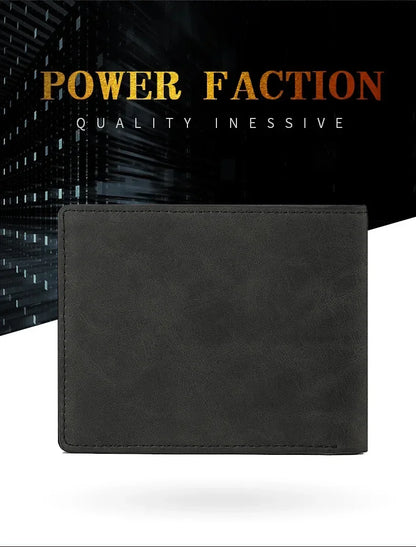 2025 New Wallet Men's Genuine PU Leather Male Short Zipper Simple Soft Leather Light Money Clip Vintage Business Wallet Students